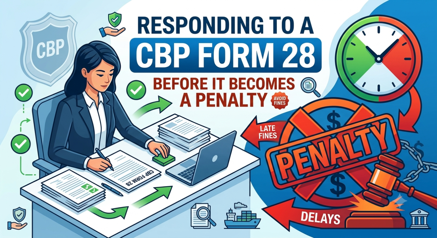 Responding to a CBP Form 28 Before It Becomes a Penalty 1 How to Respond to a CBP Form 28 Before It Becomes a Penalty