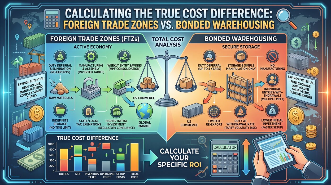 FTZ vs. Bonded Warehouse Calculating the True Cost Difference