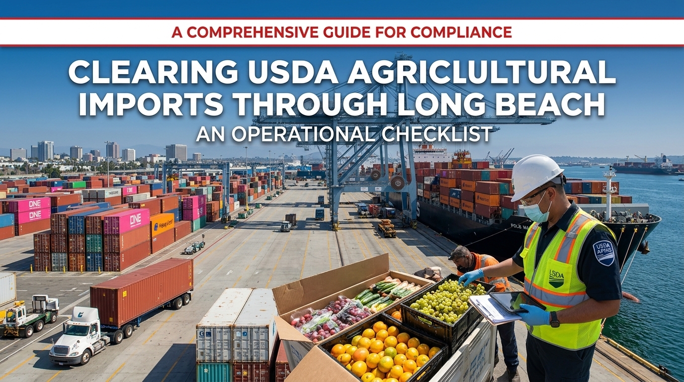 Clearing USDA Agricultural Imports Through Long Beach: An Operational Checklist 