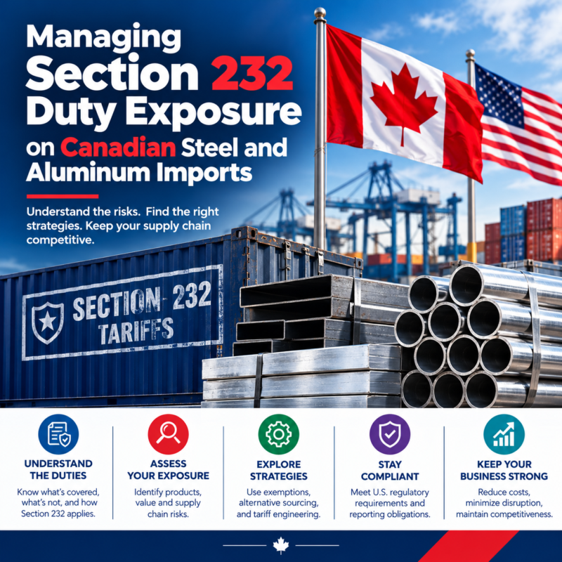 Managing Section 232 Duty Exposure on Canadian Steel and Aluminum Imports