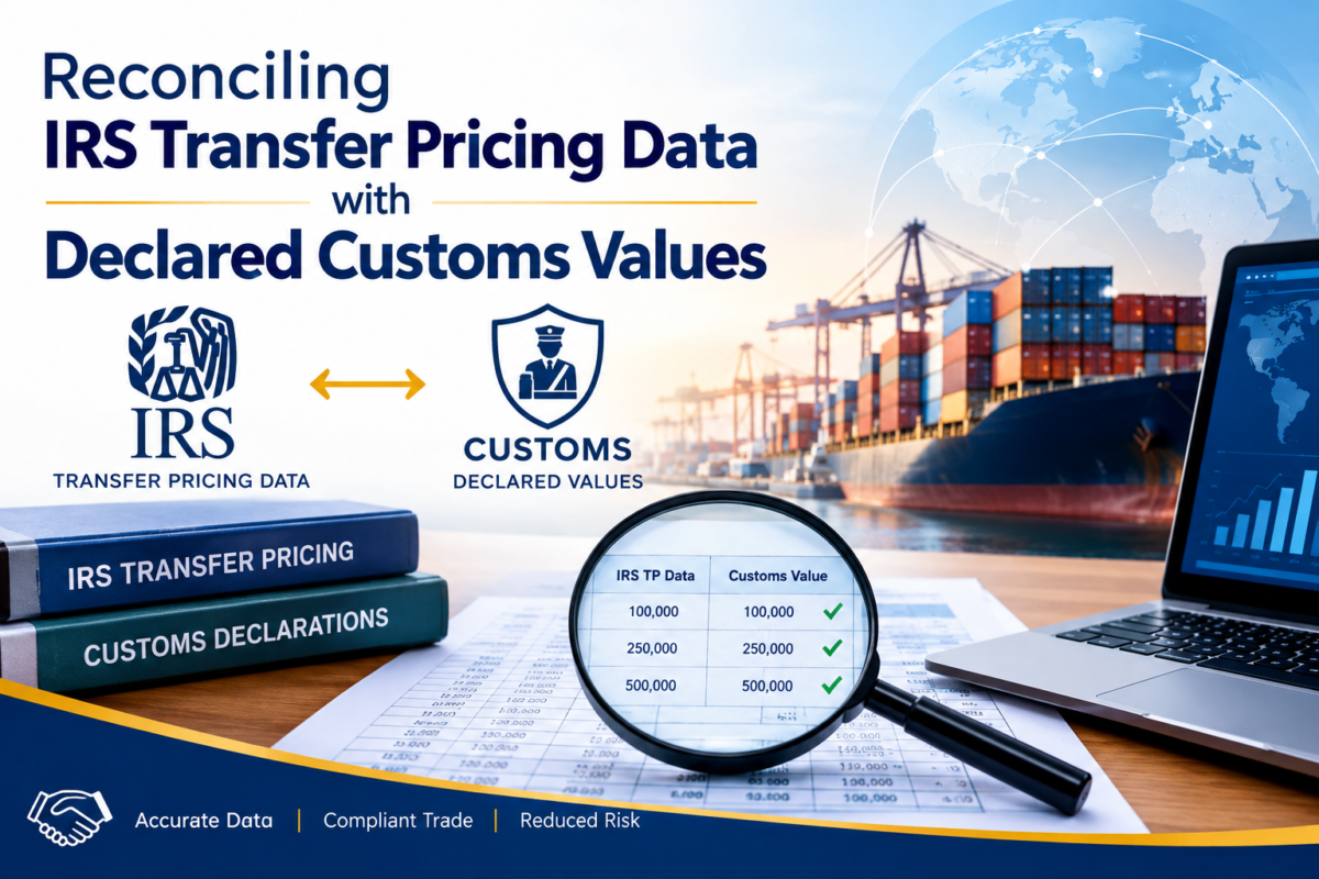 Reconciling IRS Transfer Pricing Data with Declared Customs Values