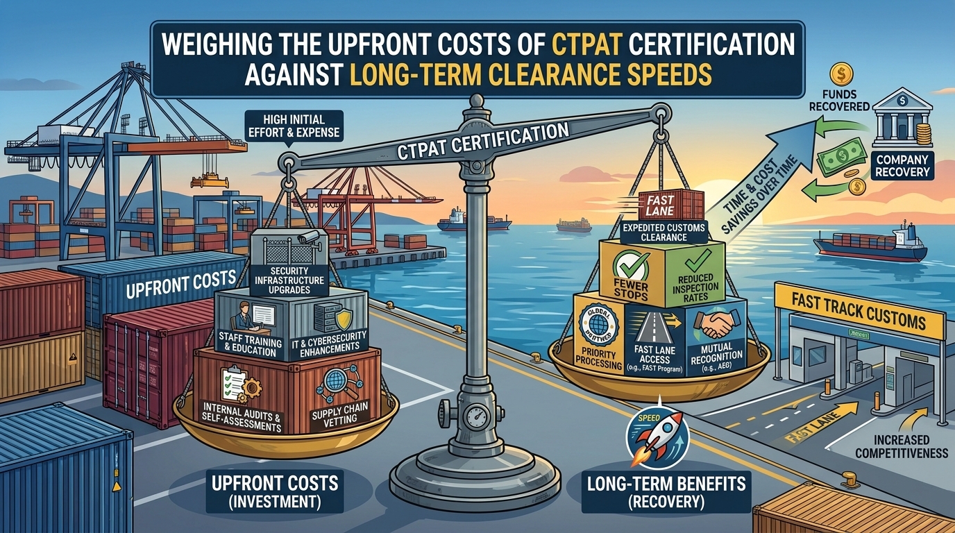 Weighing the Upfront Costs of CTPAT Certification Against Long-Term Clearance Speeds